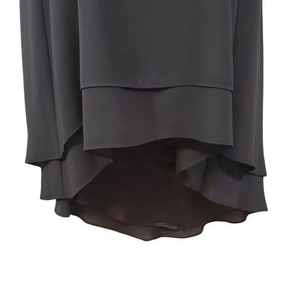 VINCE CAMUTO Embellished Neck Chiffon Hi Low Dress   Size 6 - Picture 2 of 12